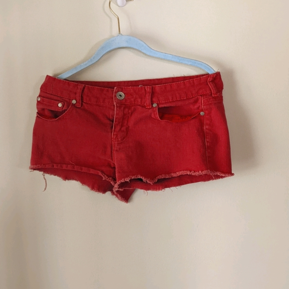 Red shorts